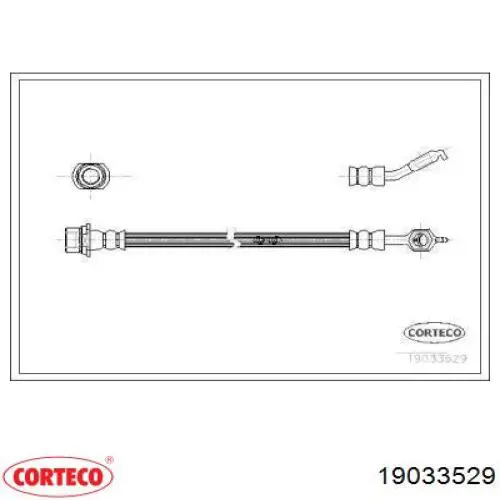Шланг тормозной передний Toyota 9094702C57 цена, от 14.94 USD