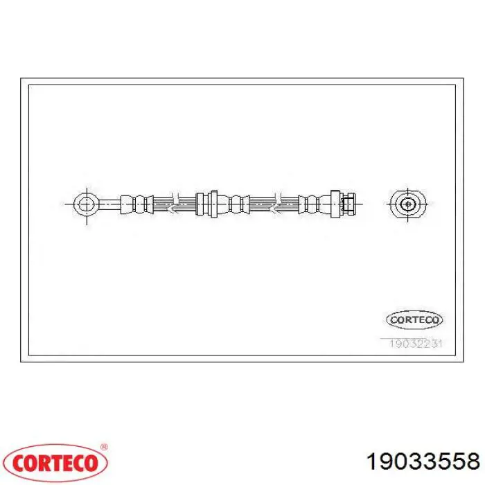 Шланг тормозной задний, правый Corteco 19033558 цена, от 16.97 USD