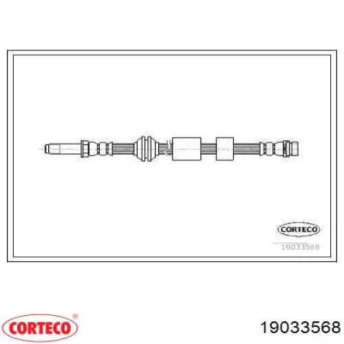 Шланг тормозной передний 19033568 Corteco