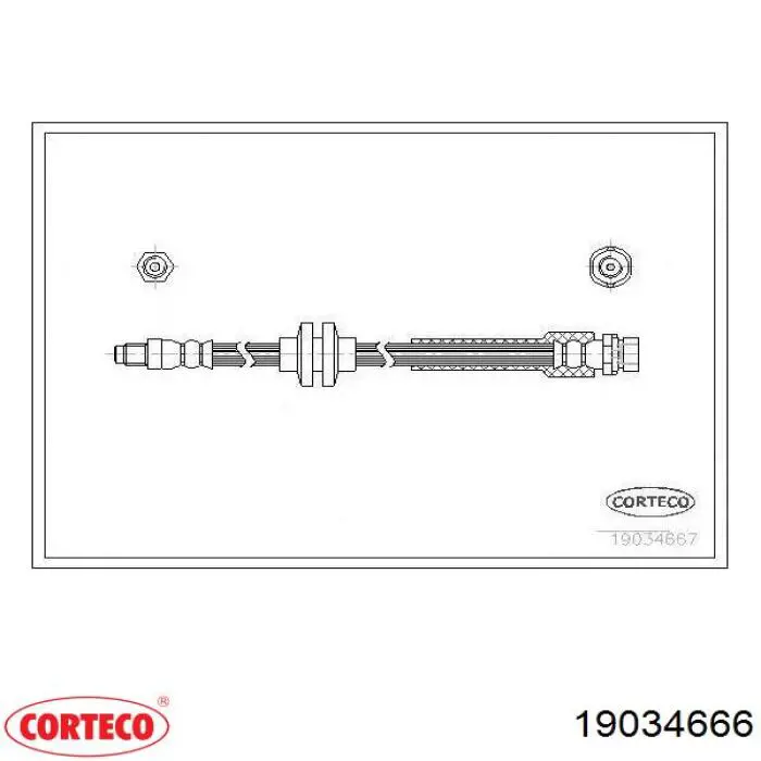 Тормозной шланг задний Corteco 19034666 цена, от 20.81 USD