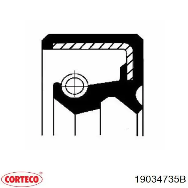 Сальник рулевой рейки/механизма (см. типоразмеры) 19034735B Corteco