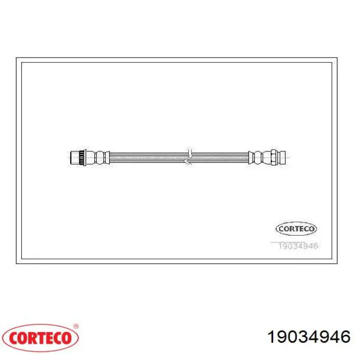 Tubo liquido de freno trasero 19034946 Corteco