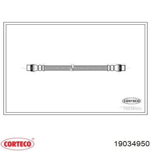 Задний тормозной шланг 19034950 Corteco