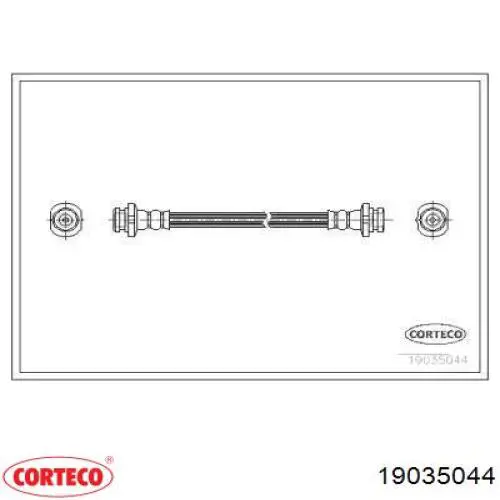 Задний тормозной шланг 19035044 Corteco
