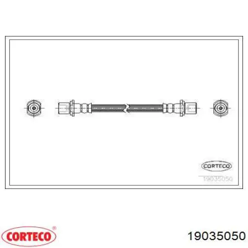 Задний тормозной шланг 19035050 Corteco