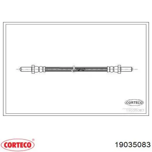 Задний тормозной шланг 19035083 Corteco