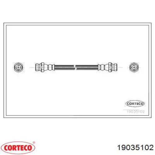 Задний тормозной шланг 19035102 Corteco