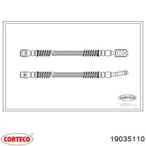 Задний тормозной шланг 19035110 Corteco