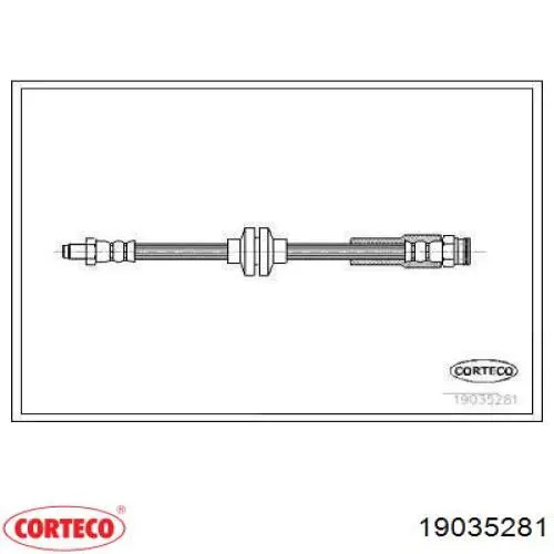 Задний тормозной шланг 19035281 Corteco
