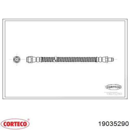 Задний тормозной шланг 19035290 Corteco