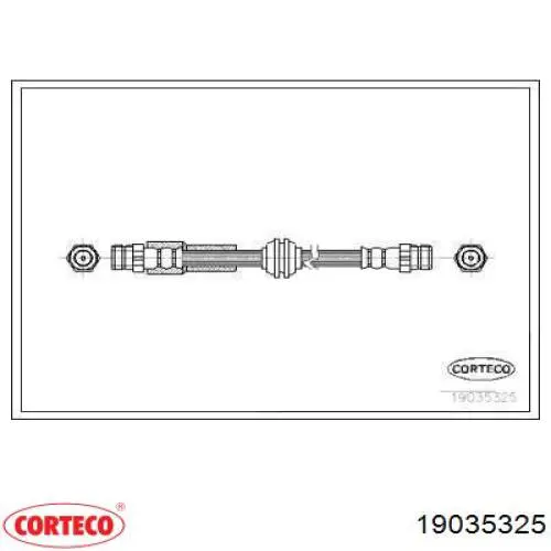 Задний тормозной шланг 19035325 Corteco