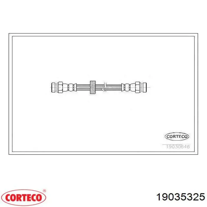 Тормозной шланг задний Corteco 19035325 цена, от 7.96 USD