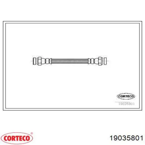 Задний тормозной шланг 19035801 Corteco