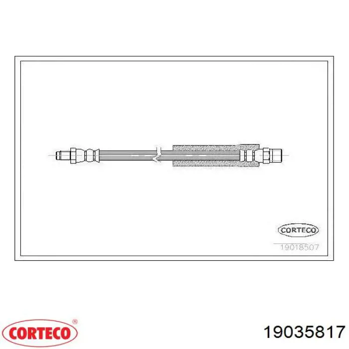 Купить 19035817 Corteco Шланг тормозной передний