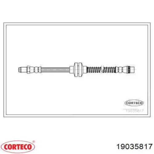 Шланг тормозной передний 19035817 Corteco