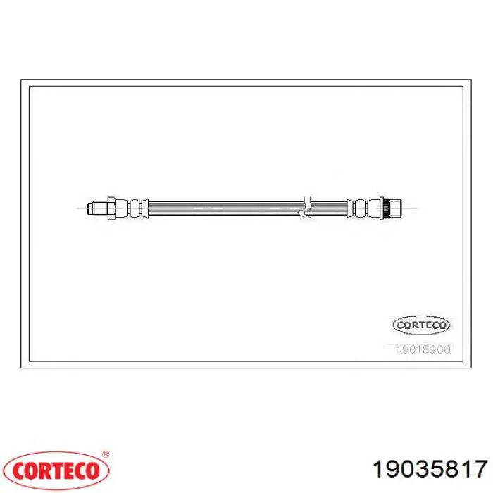 Шланг тормозной передний Corteco 19035817 цена, от 13.03 USD