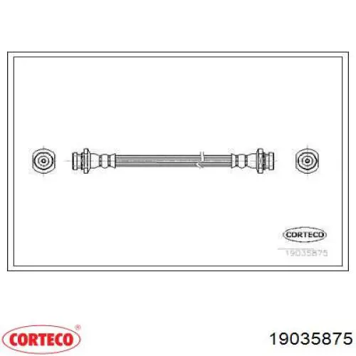 Задний тормозной шланг 19035875 Corteco