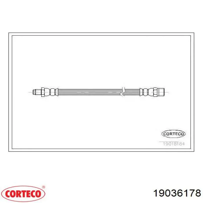 Задний тормозной шланг 19036178 Corteco