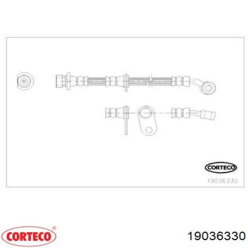 Тормозной шланг Corteco 19036330