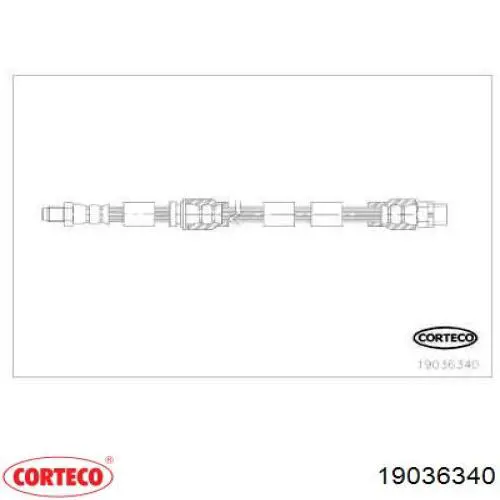 19036340 Corteco mangueira do freio dianteira