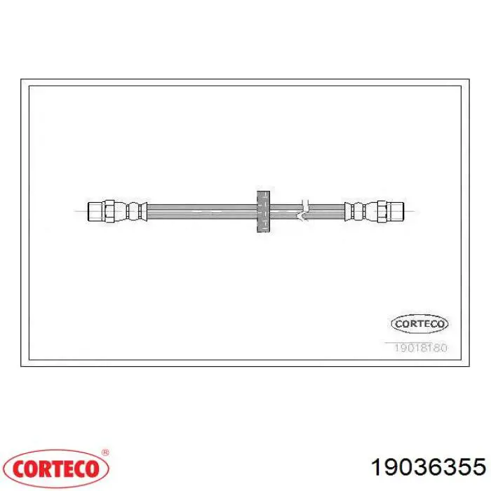 Шланг тормозной передний Corteco 19036355