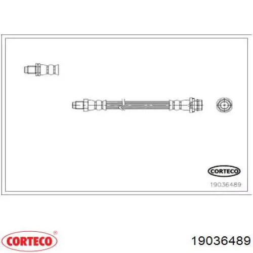 Задний тормозной шланг 19036489 Corteco