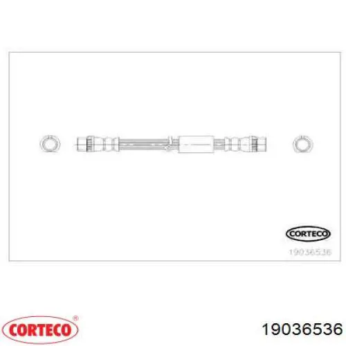 Задний тормозной шланг 19036536 Corteco