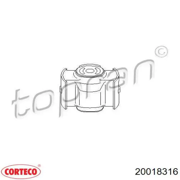 20018316 Corteco Сальник коленвала двигателя, передний