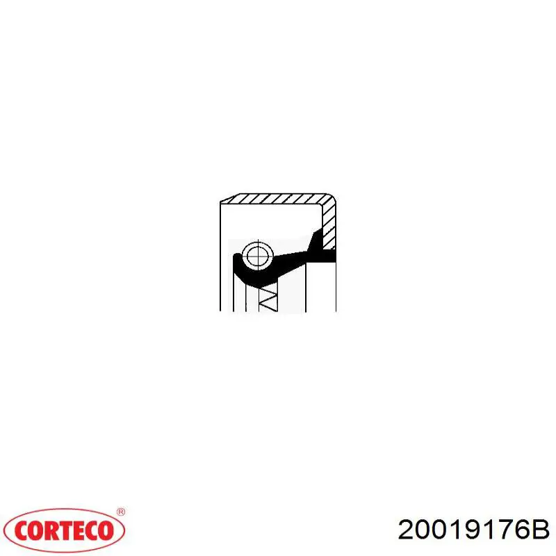 20019176B Corteco сальник задней ступицы