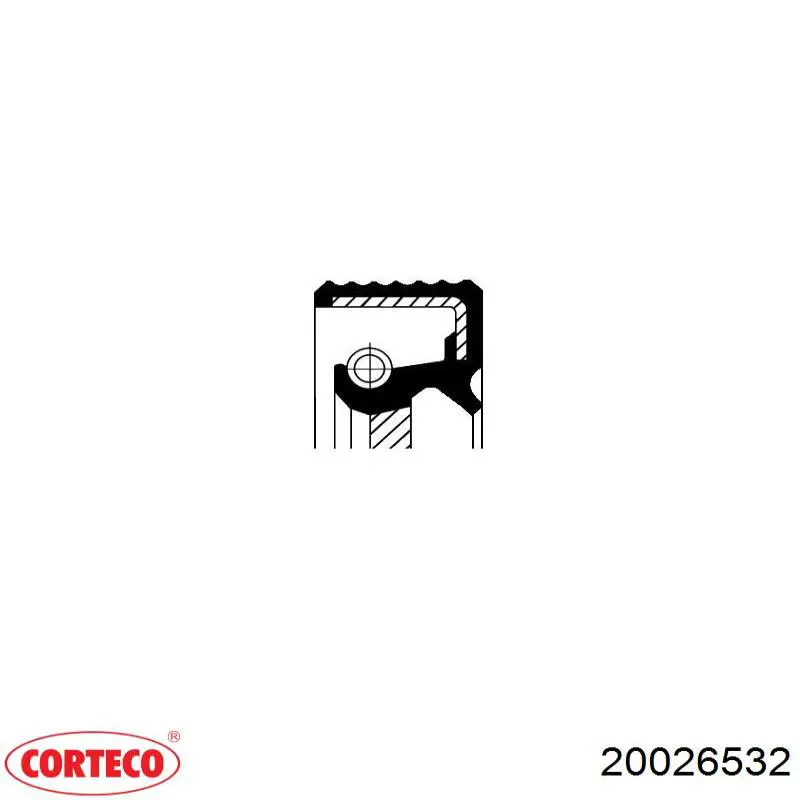 Сальник коленчатого вала Corteco 20026532 цена, от 7.39 USD