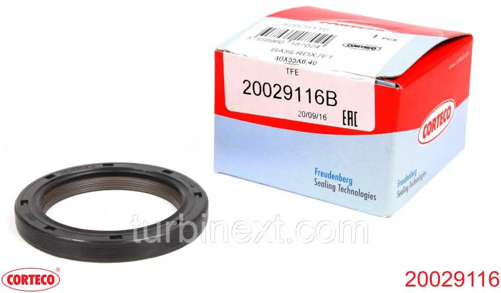 Compre 20029116 Corteco Vedação dianteira de cambota de motor