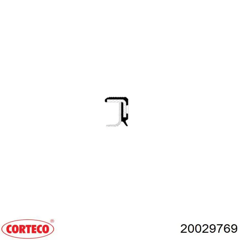 20029769 Corteco сальник акпп/кпп (входного/первичного вала)