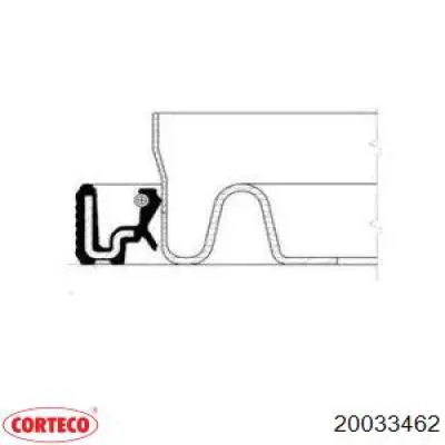 Anillo retén, cigüeñal 20033462 Corteco