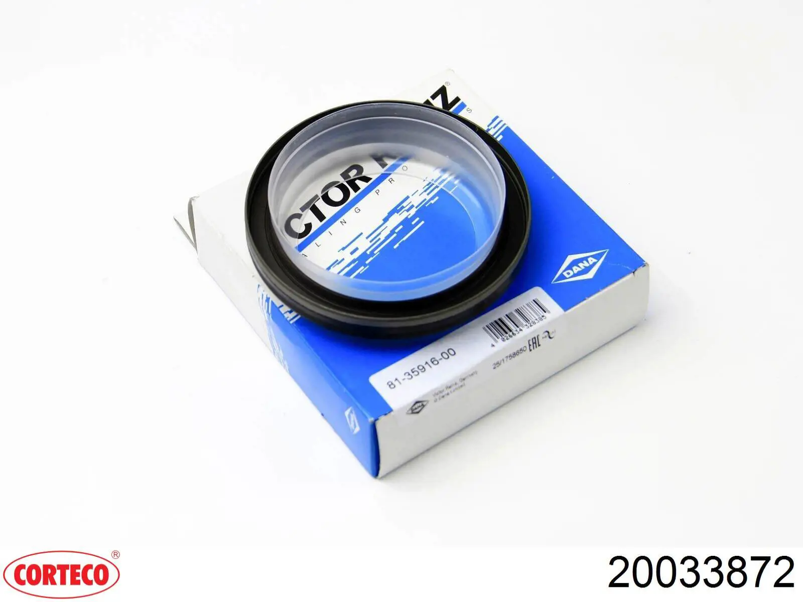 20033872 Corteco Сальник коленвала двигателя, задний