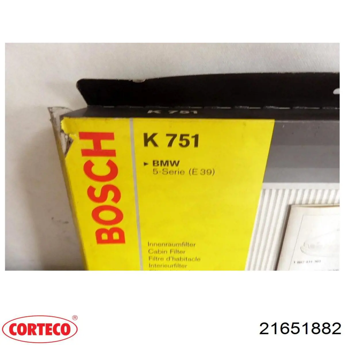 Купить 21651882 Corteco Фильтр салона угольный
