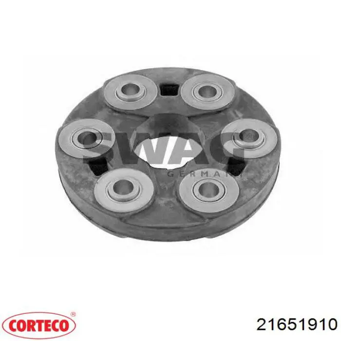Резиновая упругая муфта кардана передняя Corteco 21651910