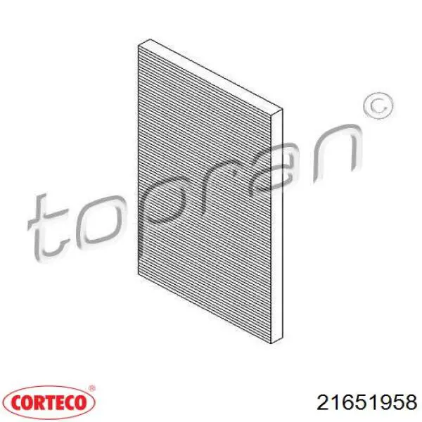 Фильтр воздушный отопителя Corteco 21651958 цена, от 5.08 USD