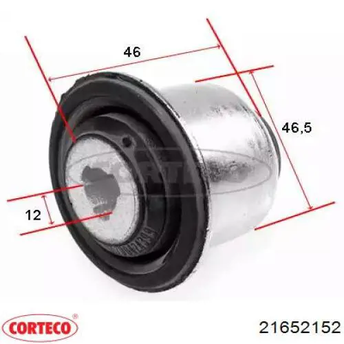 Сайлентблок заднего подрамника Corteco 21652152 цена, от 3.09 USD
