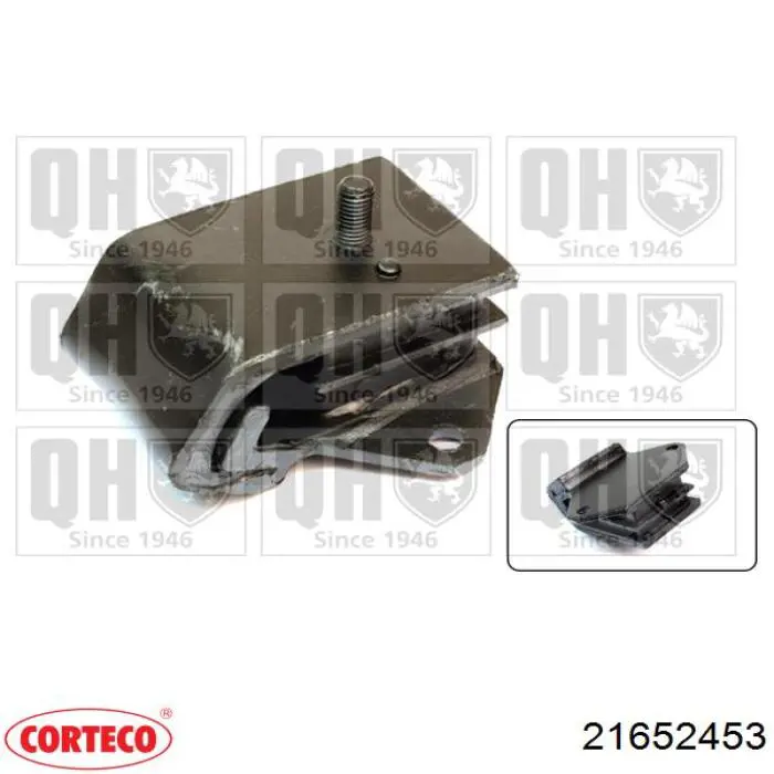 21652453 Corteco Опора двигателя, левая/правая