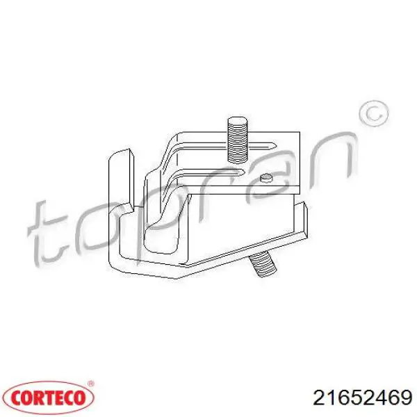 Подушка (опора) двигателя левая передняя 21652469 Corteco