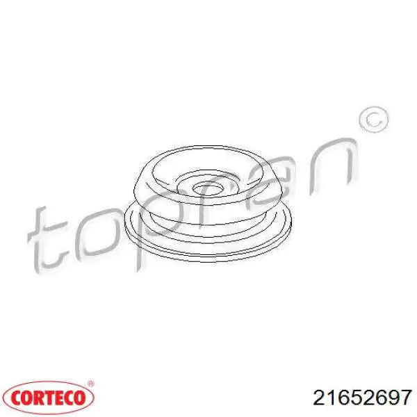 Опора стойки амортизатора переднего Corteco 21652697 цена, от 5.18 USD