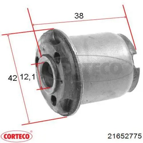 Сайлентблок переднего нижнего рычага 21652775 Corteco