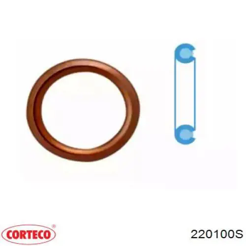 220100S Corteco Пробка поддона двигателя