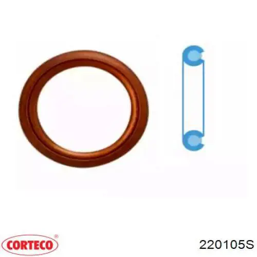Купить 220105S Corteco Пробка поддона двигателя