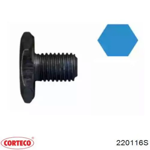 220116S Corteco Пробка поддона двигателя
