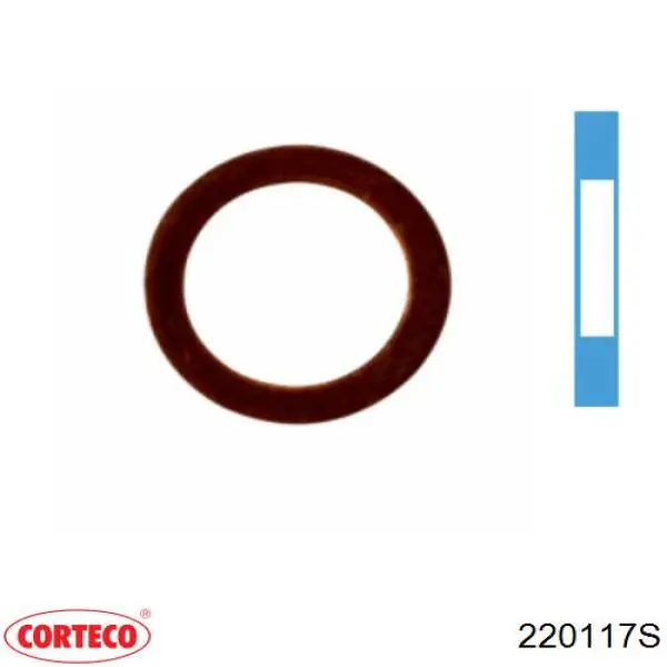 220117S Corteco Пробка поддона двигателя