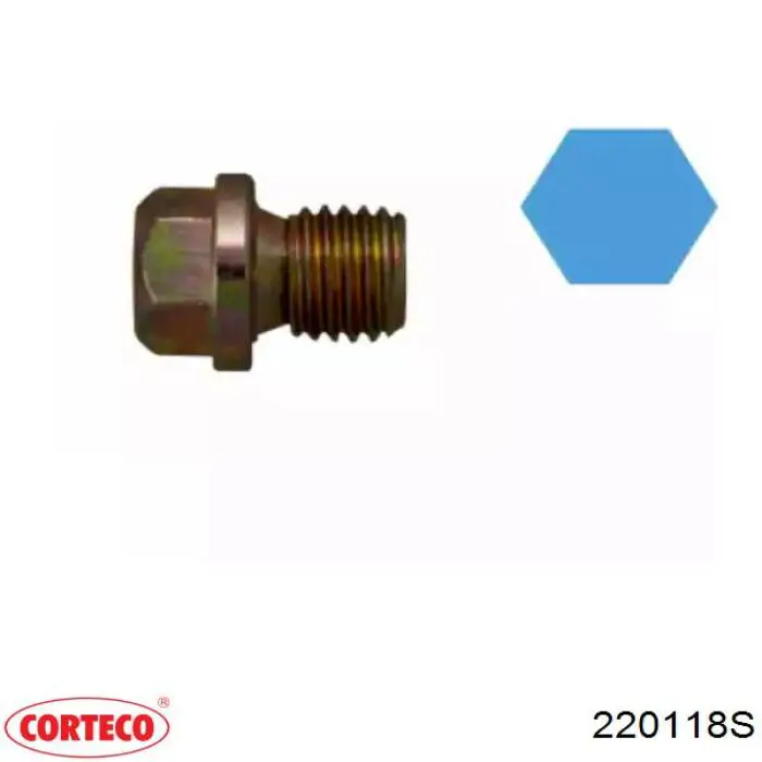 Пробка поддона двигателя CORTECO 220118S