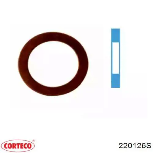 Купить 220126S Corteco Пробка поддона двигателя