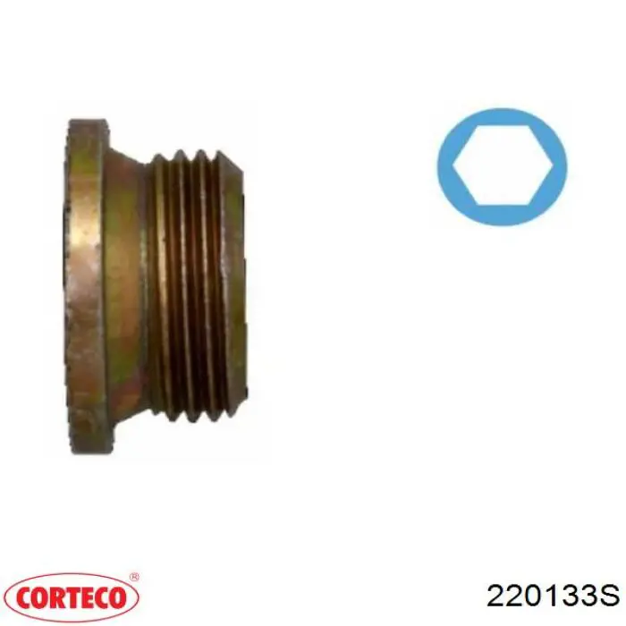 Пробка поддона двигателя CORTECO 220133S
