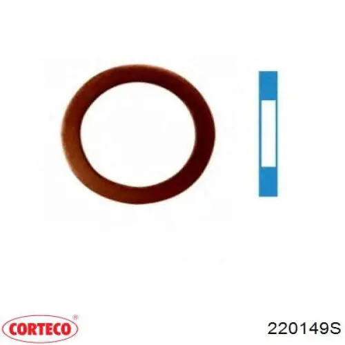 Купить 220149S Corteco Пробка поддона двигателя
